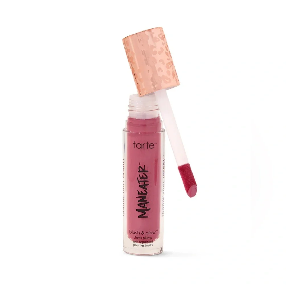 Fuchsia Tarte Maneater Blush & Glow Cheek Plump Brand New in Box Full Size Blush
